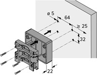 STROPDASHOUDER HETTICH CE staal/kunststof*uittrekbaar-2