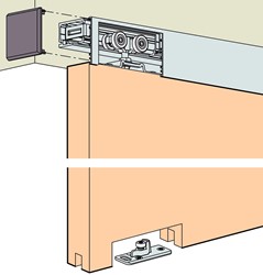 BESLAGGARNITUUR 1drs EKU CE aluminium*1600-2700mm*max.80kg