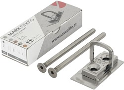 BORGINGSPUNT EN-795 RVS MARK CE ankerplaat met bout 160mm*9/12kN*