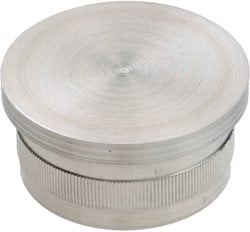 AFDEKKAP VLAK HOL V2A CROSO CE voor leuningprofiel ø33,7mm