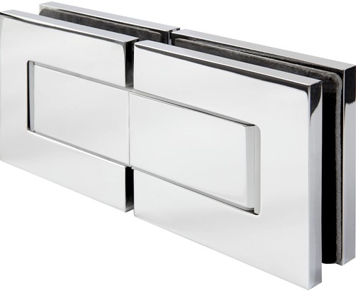 DOUCHEDEURSCHARNIER DORMA GLAS CE messing glansverchroomd*180°*glas-glas*