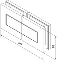 DOUCHEDEURSCHARNIER DORMA GLAS CE messing glansverchroomd*180°*glas-glas*-2