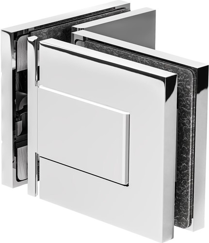 DOUCHEDEURSCHARNIER DORMA GLAS CE messing glansverchroomd* 90°*glas-glas*