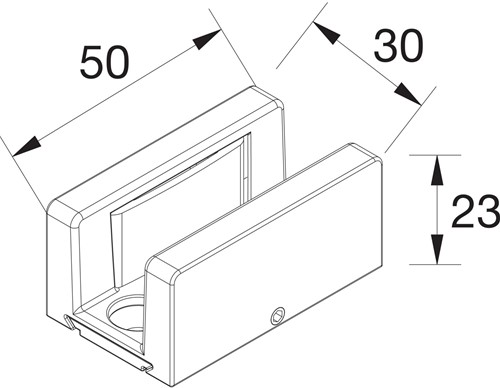 BODEMGELEIDER MUTO DORMA GLAS® CE aluminium rvs look   *voor Muto 60/80/150*-2