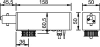 SCHUIFDEURAANDRIJVING SOLIDO CE voor solido 80 Glas*1-deur *max.80kg-2