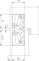 DEURSCHARNIER 3D SIMONSWERK CE stompe deur*28x160mm*max.80kg*-3