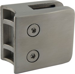 GLASKLEM RECHT RVS A2 ø42,4mm *z/rubber*GD 8-12,76mm