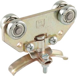 KABELWAGEN DUBBEL   20KG HELM 300 staal geel verzinkt*voor kabel 25-32mm
