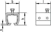 AANLASMOF   AGRAR HELM 400 staal blank*Agrar*2x rail*1bout-2