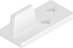 BODEMGELEIDER NYLON HELM CE kunststof wit*opschroef*max.50kg*