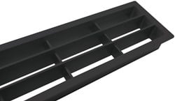 VENTILATIEROOSTER SOLIDO CE kunststof zwart*grofmazig*