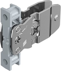 FRONTBEVESTIGING AvanTech HETTICH CE staal vernikkeld/kunststof*opschroef *R/L*