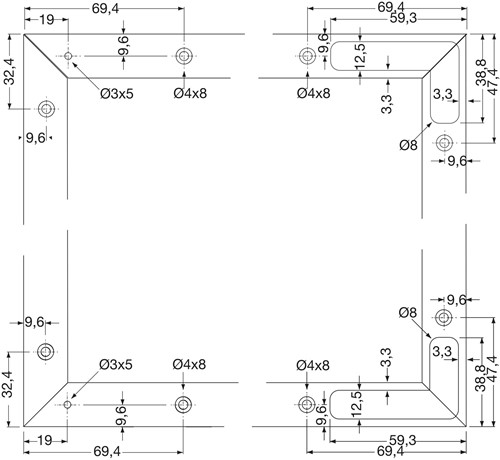 GLASFRAMEPROFIEL ANKOR  CINETTO CE aluminium zwart*glas 4mm*(L= 6100mm)-3