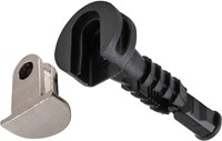 PLANKENDRAGERS 2dlg EFFEGIBREVETTI  CE zamac vernikkeld/zwart *voor plank >18mm