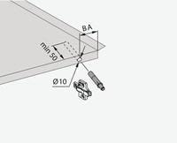 DEURDEMPER BLUMOTION BLUM CE inboor*scharnierzijde*boor ø10-2