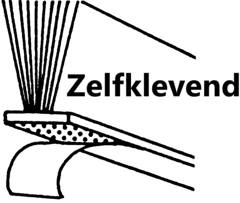 AFDICHTBORSTEL   SCHACHERMAYER CE kunststof zelfklevend*op Rol zit 375mtr*-2