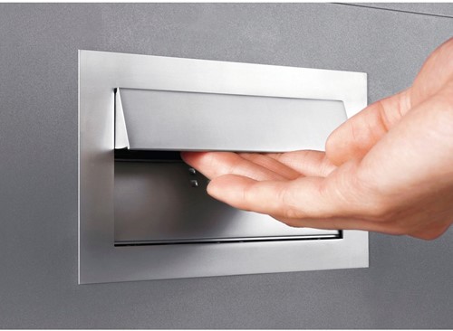 KLAPGREEP INBOUW E-MOTION MEFF CE standaard*frezen 72x72x15mm*RvsLook