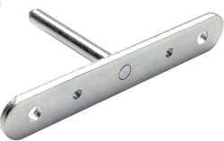 BEVESTIGINGSPLAAT STAAL ITALIANA CE inboor ø 8x 60mm*