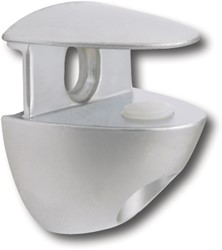 GLASPLAATDRAGER ITALIANA CE zink mat verchroomd *max. 3kg
