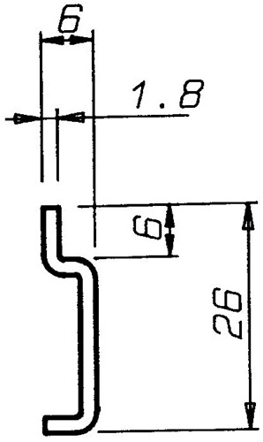 OPHANGSTRIP OPSCHROEF CAMAR CE om zelf in te korten*verzinkt*-3