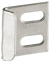 SLUITPLAATJE PRESTIGE 2000 HETTICH CE *staal vernikkeld*opschroef*hoek/haak*