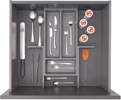 BESTEKINDELING CONNECT NINKA CE kunststof grijs*voor diepte 500/550*