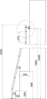 BIBLIOTHEEKTRAP CINETTO CE aluminium geeloxeerd*zonder rail*-2