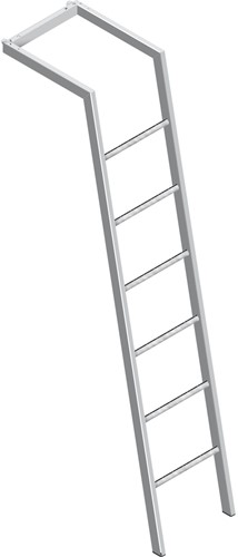 BIBLIOTHEEKLADDER SCALA CINETTO CE staal zwart gecoat*lange arm   479mm*-2