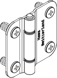 MIDDENSCHARNIER MULTIFOLD HAWA CE staal mat vernikkeld*2-4 p/deur*max.30kg