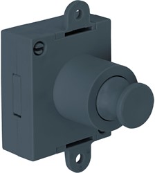 ESPAGNOLETSLOT PUSH-LOCK PA JUNIE CE kunststof antraciet*tweezijdig*nachtschoot*