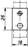 BORGPEN CENTRAALSLUITING HEKNA CE staal verzinkt*voor stang 15x3mm-2