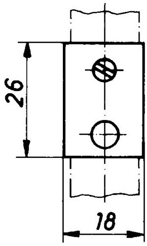 BORGPEN CENTRAALSLUITING HEKNA CE staal verzinkt*voor stang 15x3mm-2