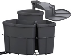 AFVALSYSTEEM ENVI CENTER VAUTH SAGEL CE kunst/staal*lavagrau*9/12/18ltr*450x525x450*
