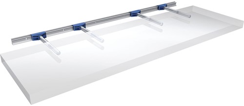 PLANKDRAGERRAIL GEBOORD    MEFF CE aluminium*voorgeboord*zonder dragers-2