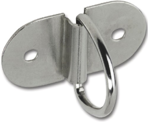 PLAATGREEP MET RING JUNIE CE staal vernikkeld*