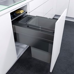 AFVALEMMER ENVI SPACE VAUTH-SAGEL CE kunststof grijs*min. H580xD515mm*KB400*
