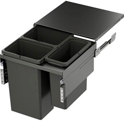 AFVALEMMER ENVI SPACE VAUTH-SAGEL CE kunststof grijs*min. H580xD520mm*KB600*
