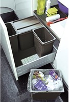 SO-TECH® Mülltrennsystem Ninka Eins2vier Deckel Für 25 / 35 Liter Behaelter 399 X 227 X 17 Mm Alugrau 5010 11 S012w07n