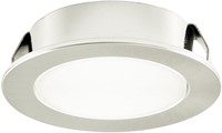 LEDLAMP INBOUW 12V LES CE rvs look *neutral*o40mm*3st