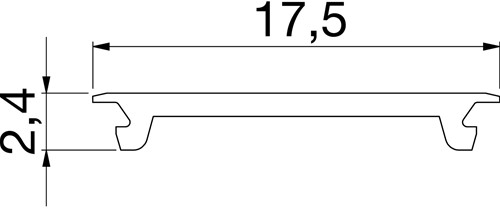 AFDEKPROFIEL LED       BILTON CE voor aluminium inbouwprofiel YT-2