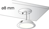 LEDLAMP INBOUW (IH10) MEFF CE rvslook *neutraalwit 4000K* ø67mm*3st-3