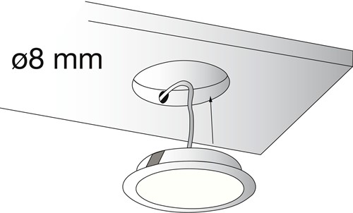 LEDLAMP INBOUW (IH10) MEFF CE rvslook *neutraalwit 4000K* ø67mm*3st-3