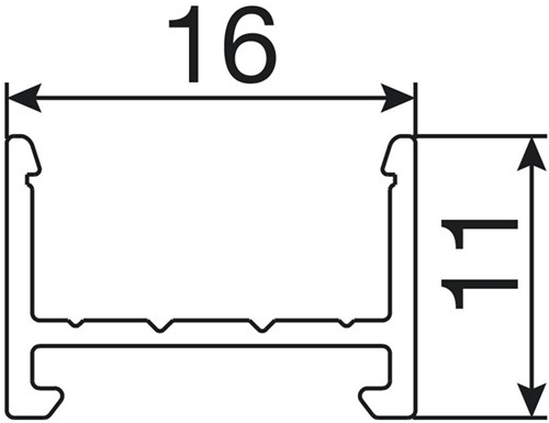 AANSLUITPROFIEL MECCANO L&S CE aluminium geeloxeerd*op/inbouw*-3