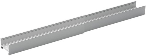 AANSLUITPROFIEL MECCANO L&S CE aluminium geeloxeerd*op/inbouw*