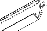 AANSLUITPROFIEL MECCANO L&S CE aluminium geeloxeerd*opbouw*-2