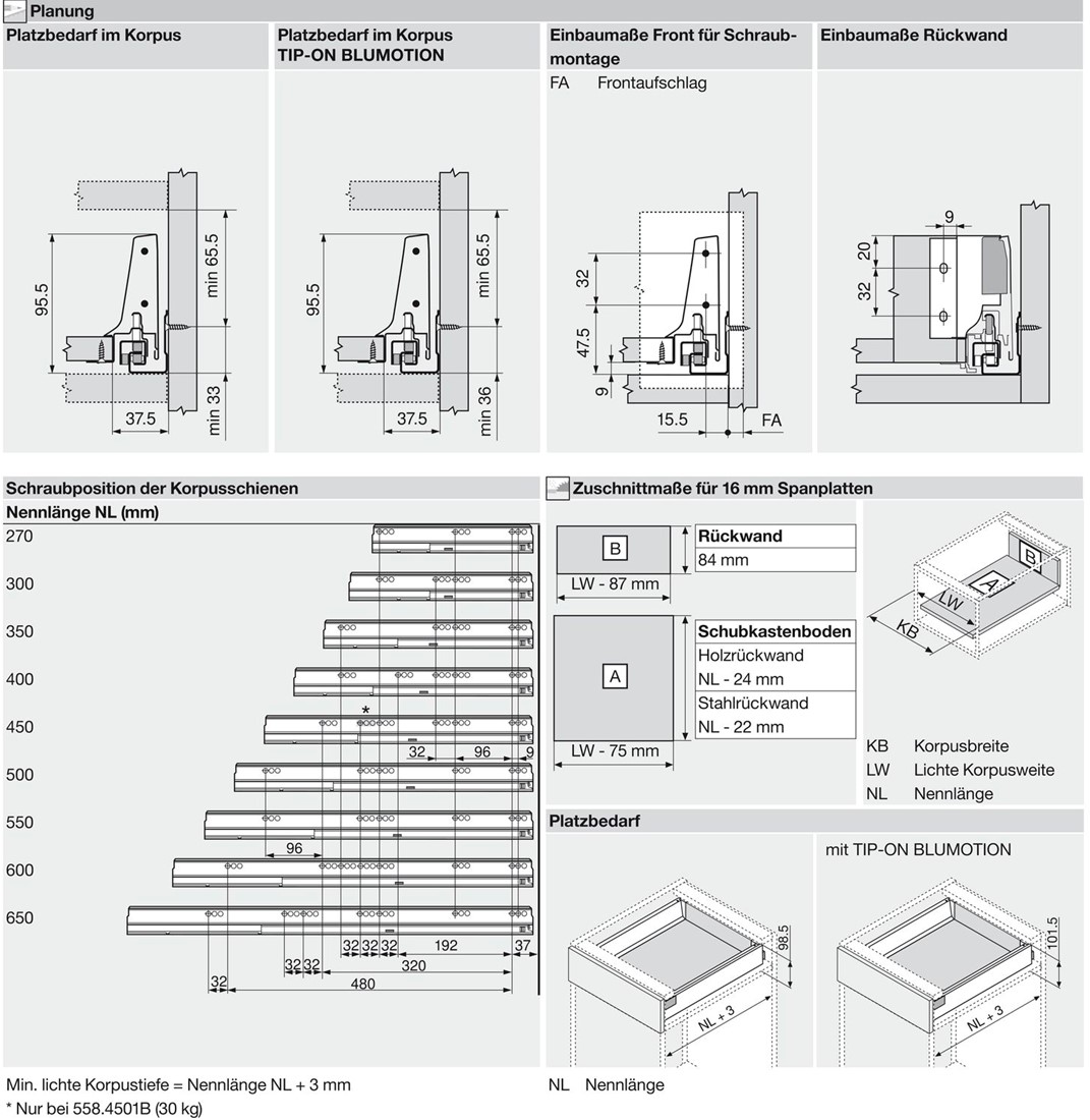 Blum tandembox antaro схема