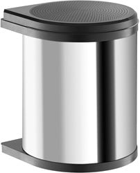 AFVALBAK INBOUW KB40 HAILO CE rvs/zwart*290x295x304mm*