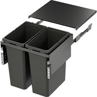 AFVALEMMER ENVI SPACE VAUTH-SAGEL CE kunststof grijs*min. H580xD480mm*KB600*