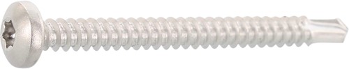 PLAATSCHROEF D7504-M MEFF CE met boorpunt *torx*Rvs A2*