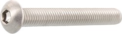METAALSCHROEF ISO 7380-1 MEFF CE lage bolkop*iso 7380-1*inbus 3mm*rvs 316
